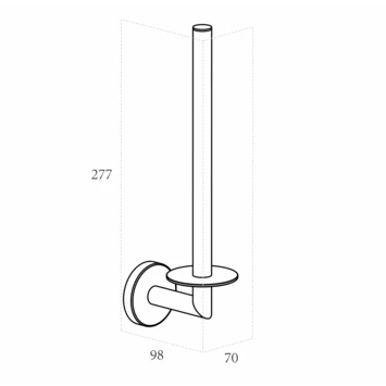 Marho Reserverolhouder Luxor Chroom - Afbeelding 4