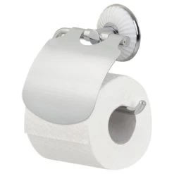 Tiger Toiletrolhouder Ivy Chroom/wit Met Klep