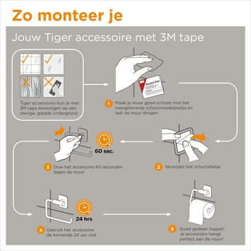 Tiger Wc-rolhouder Tune Zwart - Afbeelding 7