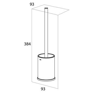 Tiger Toiletborstelhouder Colar RVS - Afbeelding 5