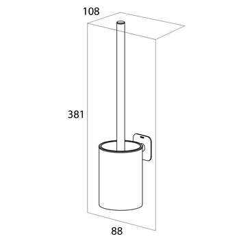 Tiger Toiletborstelhouder Colar Hangend Chroom - Afbeelding 10