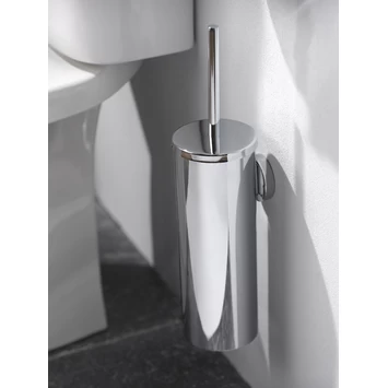 Haceka Toiletborstelhouder Kosmos Tec Hangend Chroom Buitenpot Met Binnenpot - Afbeelding 3