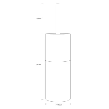 Sealskin Toiletborstelhouder Doppio Grijs - Afbeelding 5