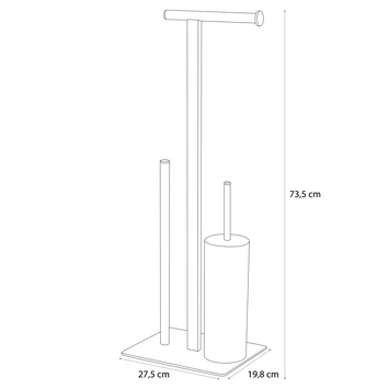Sealskin Toiletrek Square Metaal Chroom - Afbeelding 5