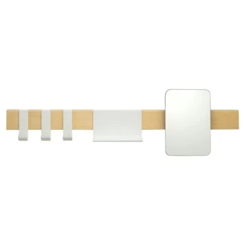 Sealskin Kapstok Met Spiegel Brix Wit - Afbeelding 2