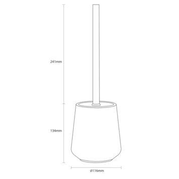 Sealskin Toiletborstelhouder Conical Porselein Groen - Afbeelding 4
