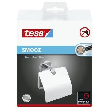 Tesa Toiletrolhouder Smooz Met Deksel - Afbeelding 2