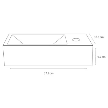 Differnz Helios Fontein 37.5x18.5x9.5 Cm Marmer - Afbeelding 4