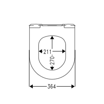 Cedo Palm Beach Wc Bril Wit Softclose Duroplast - Afbeelding 3