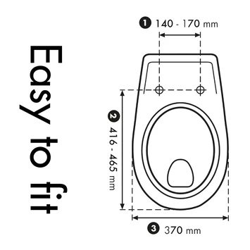 Cedo Palm Beach Wc Bril Wit Softclose Duroplast - Afbeelding 4