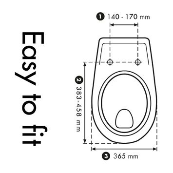 Cedo Solla Wc Bril Wit Softclose D-vorm Duroplast - Afbeelding 4