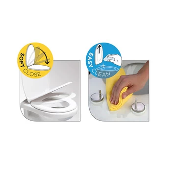 Tiger WC Bril Aiden Zwart Kunststof Met Softclose - Afbeelding 3