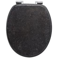 Handson WC Bril Antero Graniet Hout Met Softclose