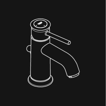 GROHE Wastafelkraan Start Classic S-size Met Hendel En Waste Chroom - Afbeelding 2