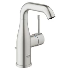 GROHE Wastafelkraan Essence M-size Met Hendel En Waste Supersteel